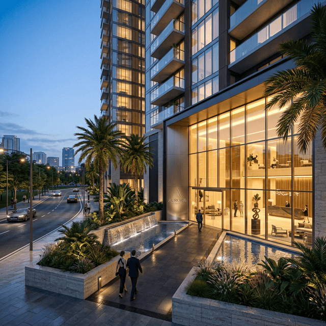 Phối cảnh sảnh đón The Flame Vine