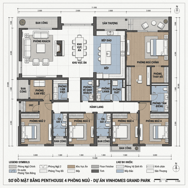 Mặt bằng Penthouse