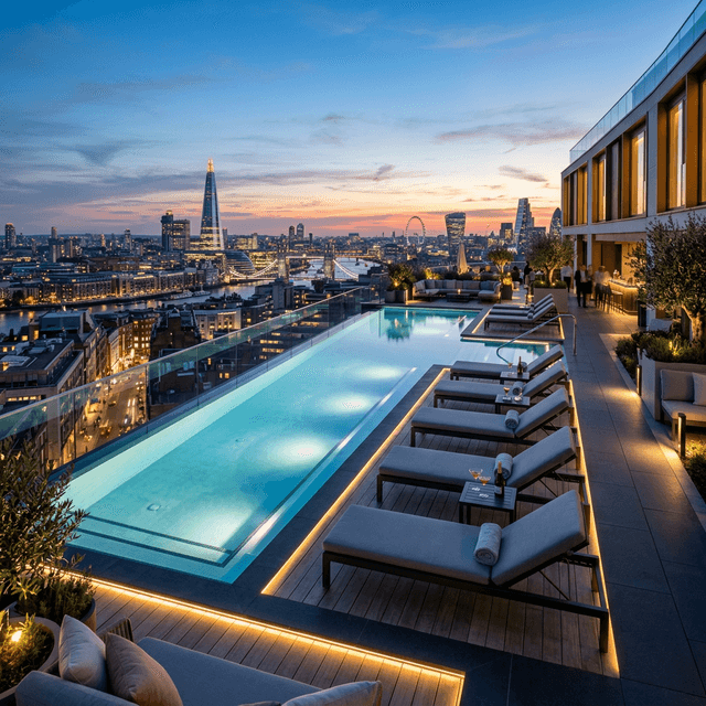 Hồ bơi vô cực trên cao